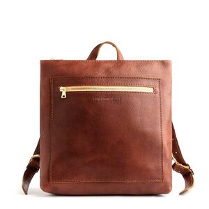 Portland Leather Tote Backpack